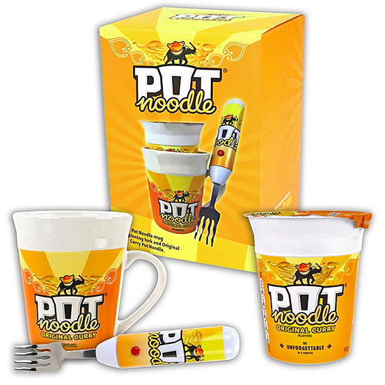 Pot Noodle Curry Spinning Fork Kaleidoscope