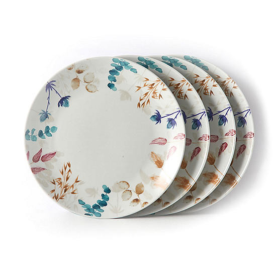 Price & Kensington Set of 4 Porcelain Cake Plates