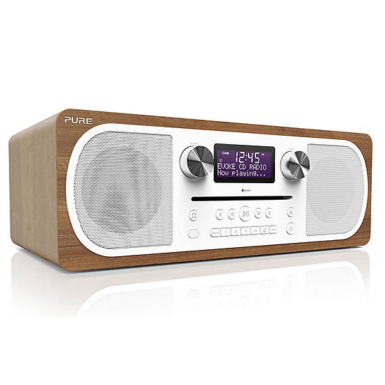 Pure Evoke CD6 CD Player & DAB+ radio with Bluetooth Walnut