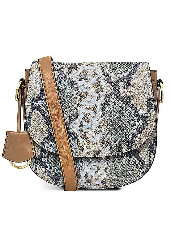 Radley London Liverpool Street 2.0 Faux Snake Medium Flapover Crossbody