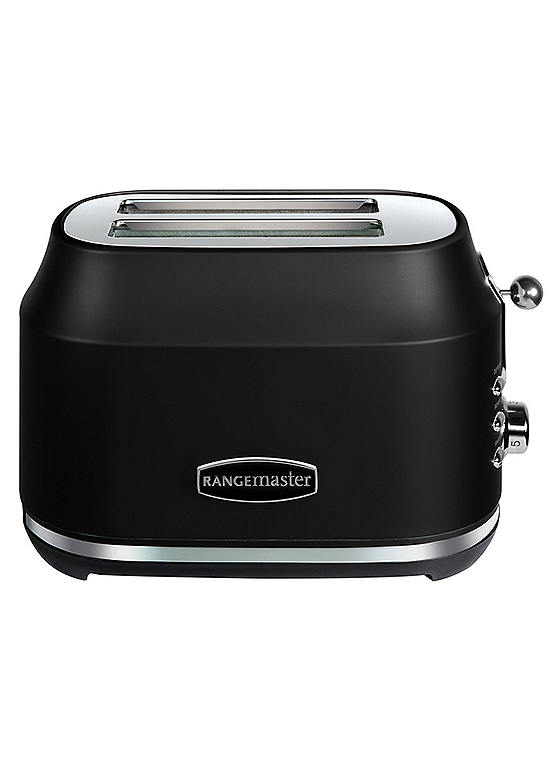 Rangemaster RMCL2S201BK Classic 2 Slice Toaster Matt Black Kaleidoscope