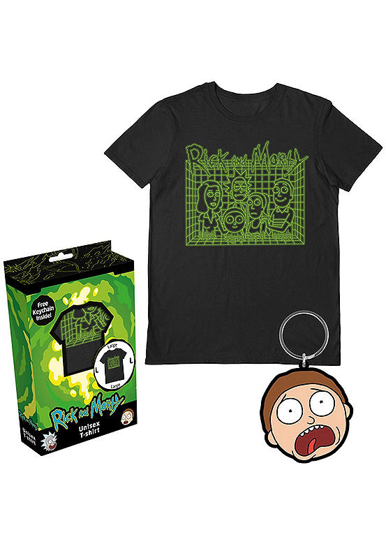 Rick & Morty Kids Family Boxed T-Shirt & Free Key Chain