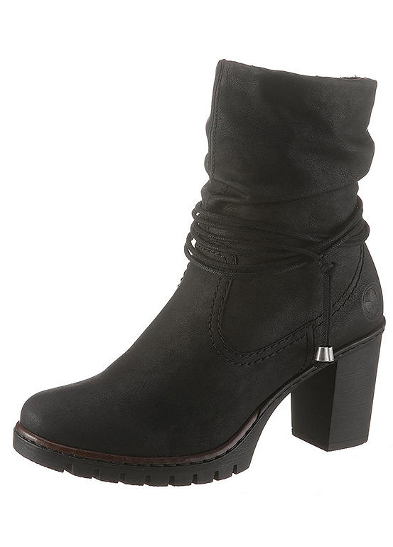 rieker leather ankle boots