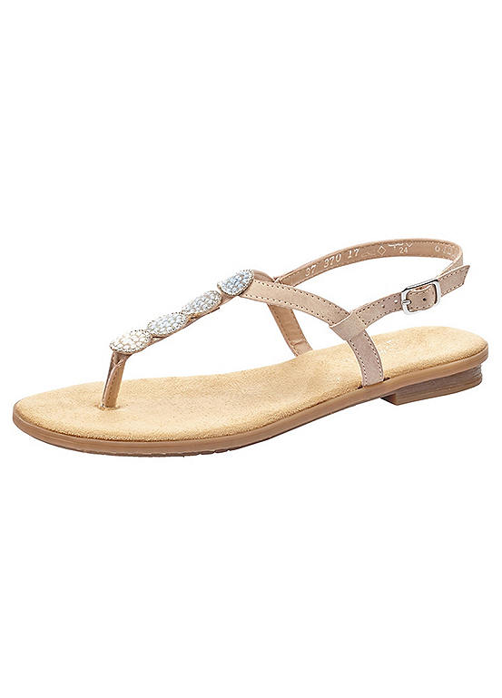 Rieker Gemstone Detail Strappy Sandals