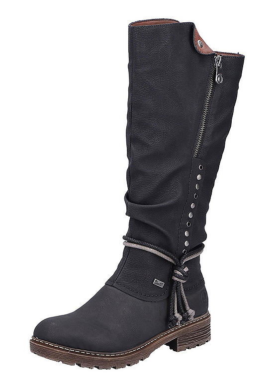 rieker knee length boots