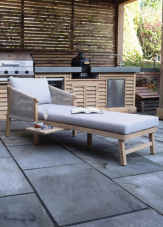 Royalcraft Roma Sun Lounger with Tray