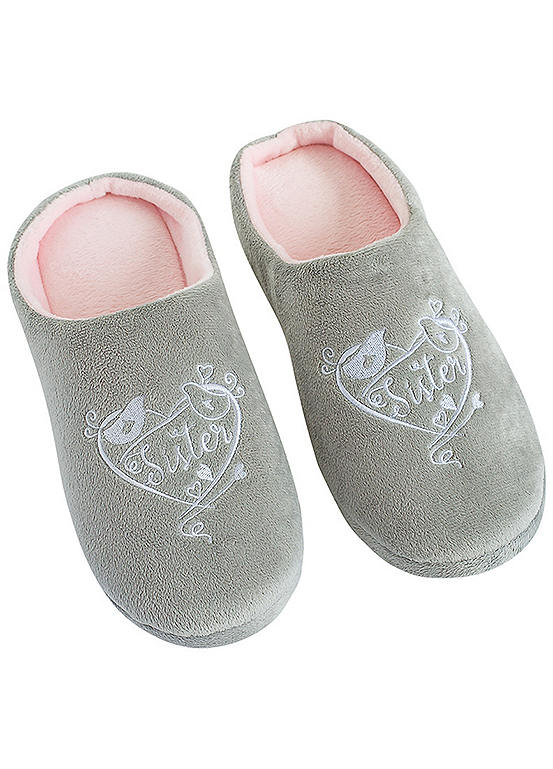 Said With Sentiment Slippers - Sister