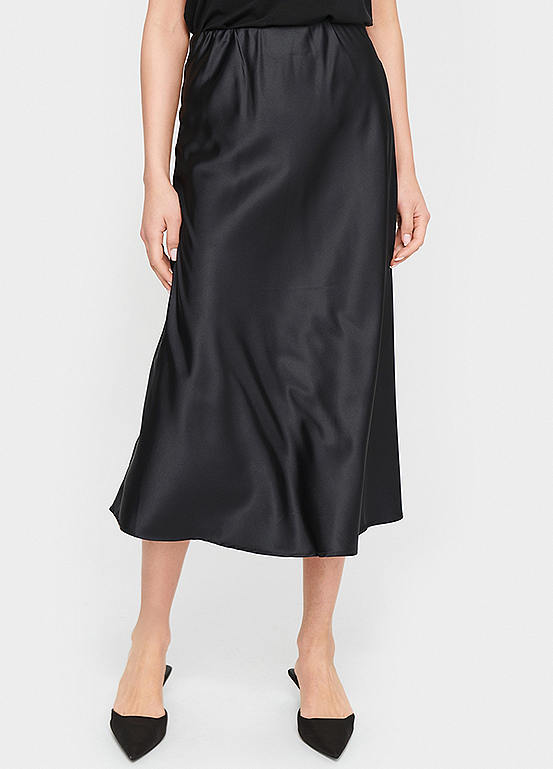 Saint Tropez Disa Midi A-Line Elasticated Waist Skirt
