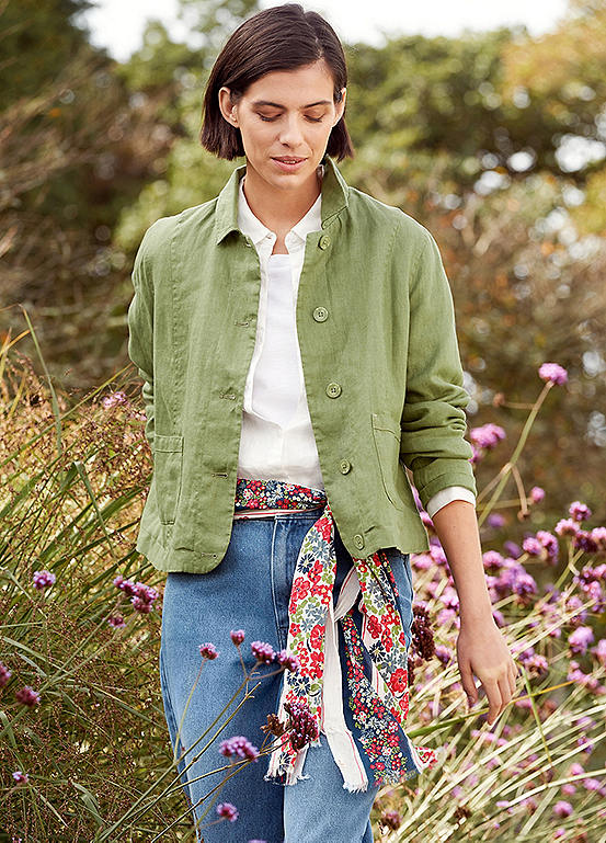 Seasalt Cornwall Green Arame Jacket | Kaleidoscope