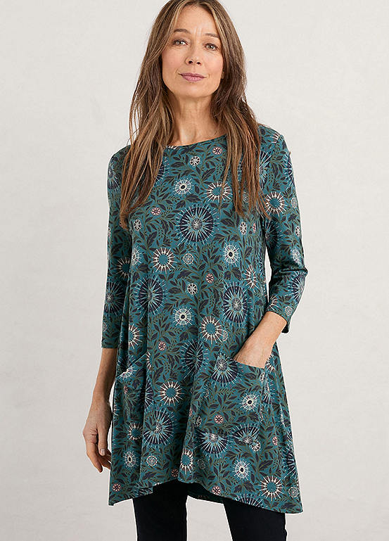 Seasalt Cornwall Killiow Long Tunic - Teal | Kaleidoscope