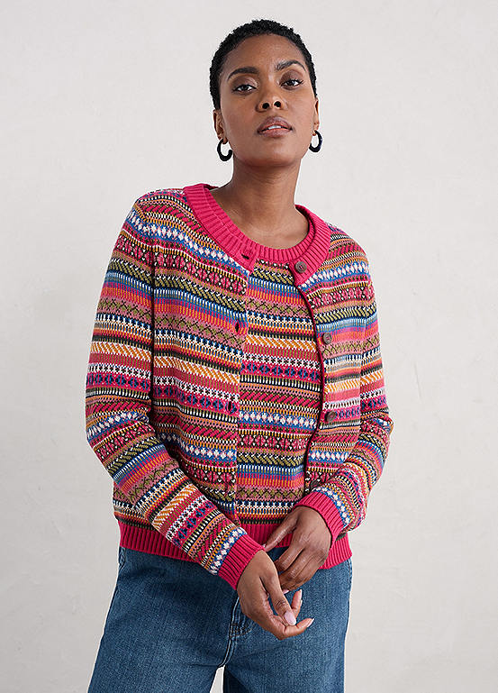 Seasalt Cornwall Multi Cove Cottage Fair Isle Cardigan | Kaleidoscope