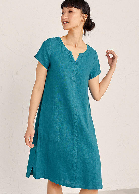 Seasalt Cornwall Okanum Notch Neck Dress Kaleidoscope