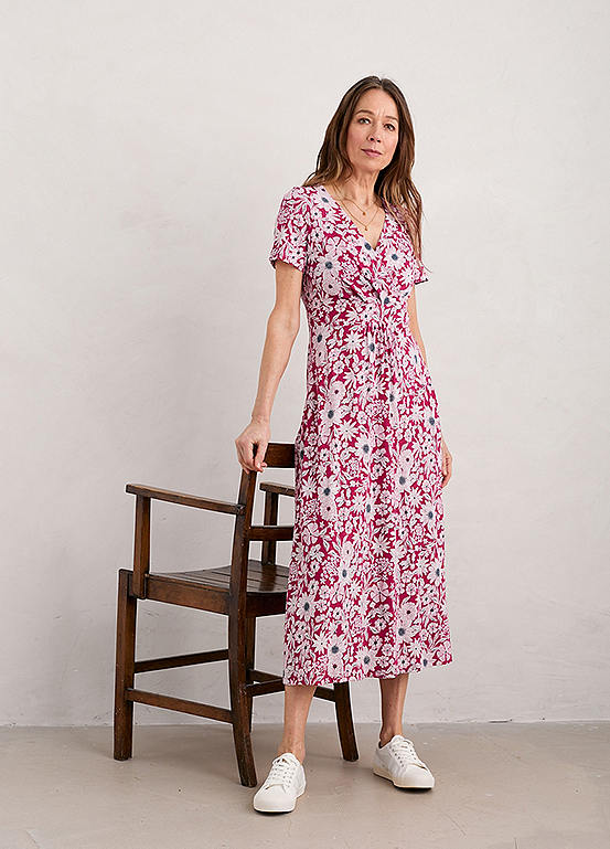 Seasalt Cornwall Pink Chapelle Jersey Dress Kaleidoscope