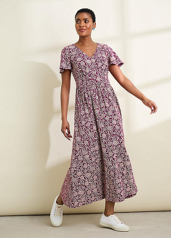 Seasalt Cornwall Purple Chateaux Maxi Dress | Kaleidoscope