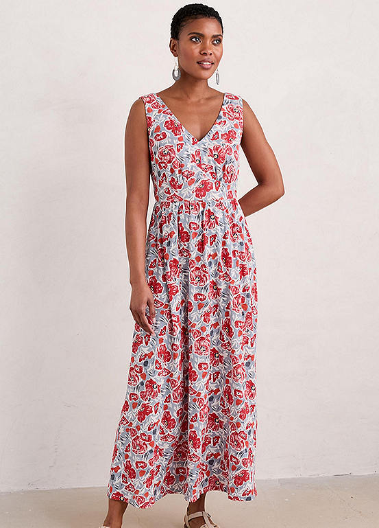 Seasalt Cornwall Red Polmanter Jersey Dress | Kaleidoscope