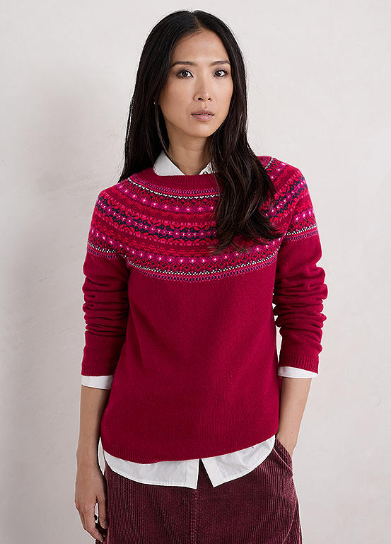Seasalt Cornwall Red Seas Edge Jumper | Kaleidoscope