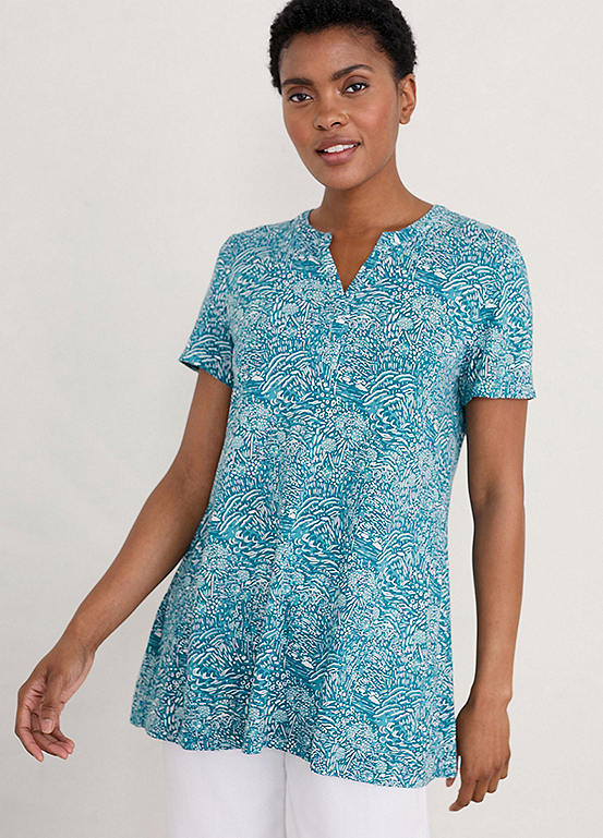 Seasalt Cornwall Risso Short Sleeve A-line Top | Kaleidoscope