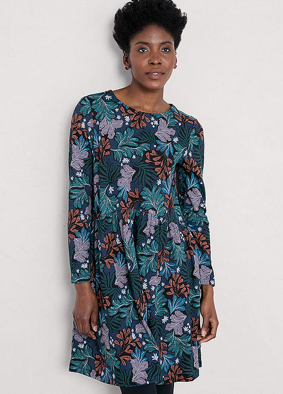 Seasalt Cornwall Sea Mirror Dress Teal Kaleidoscope