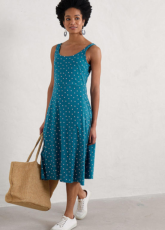 Seasalt Cornwall Teal Sun Gleam Dress | Kaleidoscope