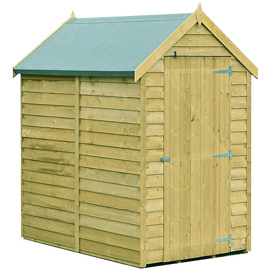Shire Value Overlap 6 x 4 Pressure Treated Shed - Delivered