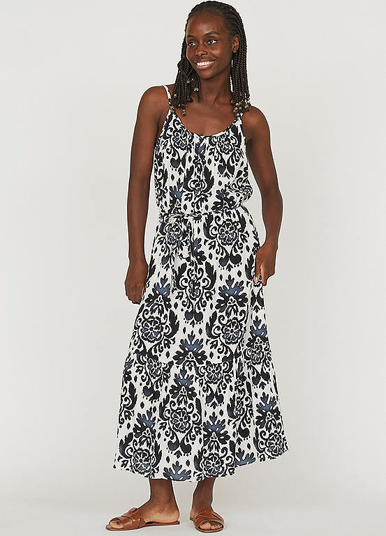 Sisters Point Sleeveless Dress with Ethnic Print | Kaleidoscope