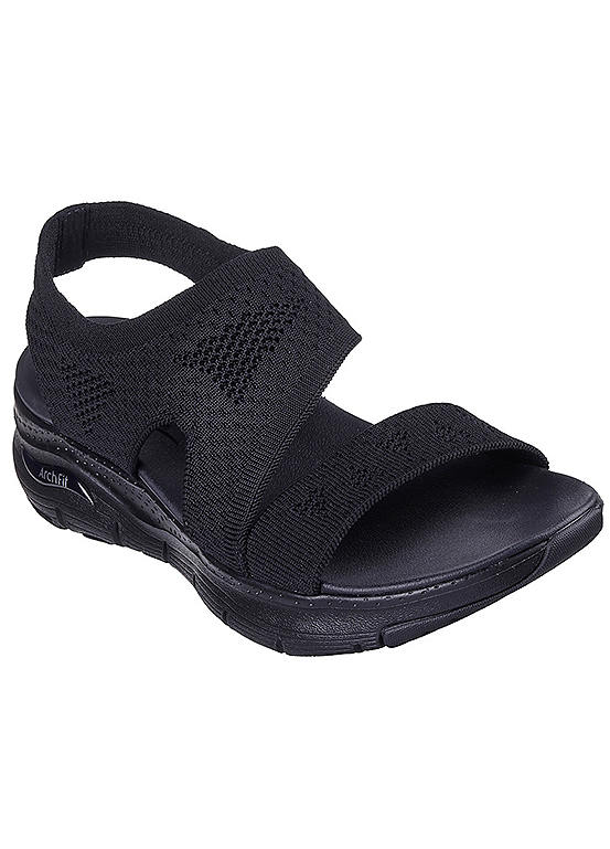 Skechers Black Arch Fit Brightest Day Sandals