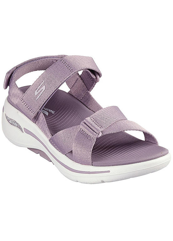 Skechers Ladies Purple Go Walk Arch Fit Attract Sandals