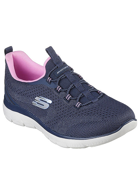 Skechers Navy Knit Summits New Nature Trainers