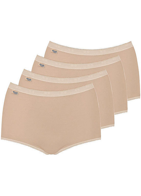 Sloggi Pack of 4 High Waist Briefs | Kaleidoscope