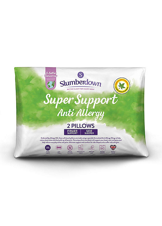Slumberdown Anti Allergy Super Support Pair of Pillows