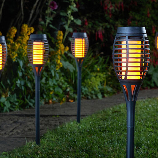 Smart Garden Pack of 5 Party Flaming Torch Stake Lights