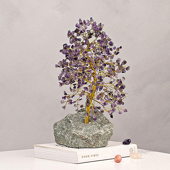 Sophia® Serenity Gemstone Tree Amethyst - Relax Large