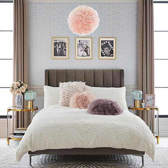 STAR By Julien Macdonald Carved Fur Duvet Cover & Standard Pillowcase