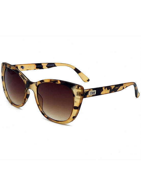 Storm London ’Proclia’ Subtle Cat Eye Sunglasses - Brown