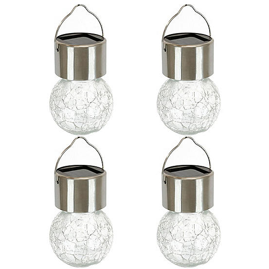 Streetwize Pack of 4 Solar Hanging Crackle Balls