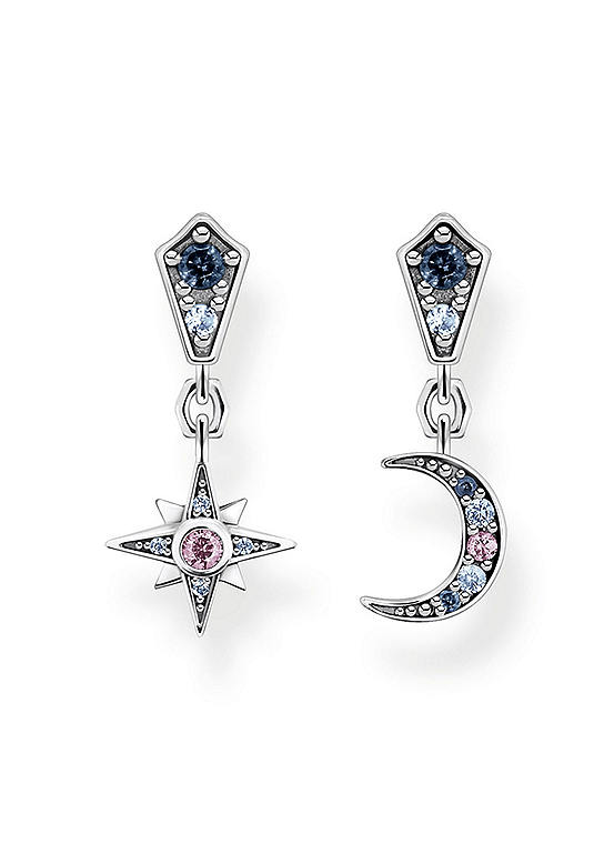 THOMAS SABO Royalty Star & Moon Earrings