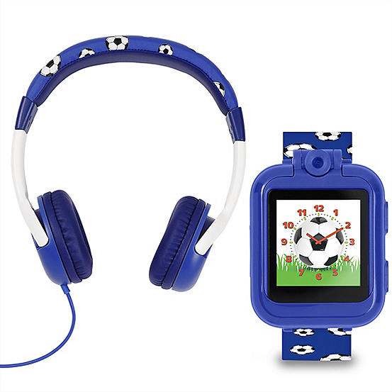 Tikkers Blue Football Interactive Watch & Headphone Set TKS02-0004