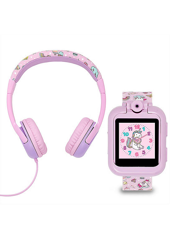 Tikkers Pink Unicorn Interactive Watch & Headphone Set TKS02-0003