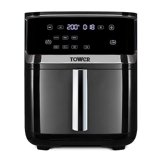 Tower Vortx 7-in-1 7L Air Fryer with Combo-Steam Technology T17101 - Black