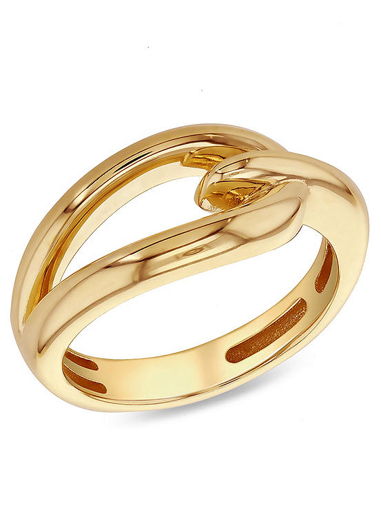 Tuscany Gold 9CT Yellow Gold Hook Knot Ring
