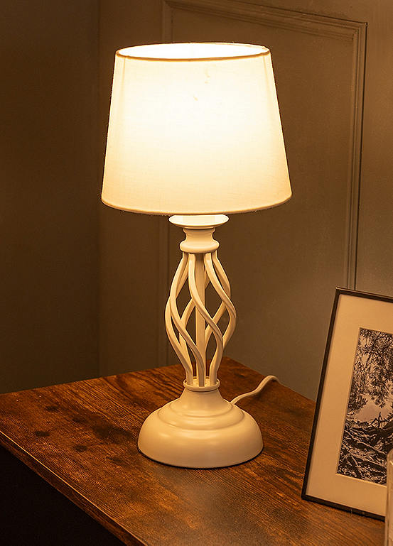 ValueLights Cream Traditional Table Lamp
