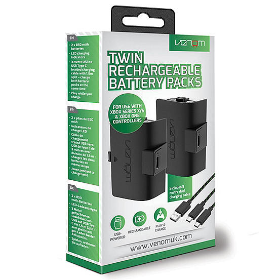 Venom Twin Rechargeable Battery Packs Kaleidoscope
