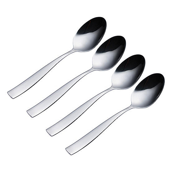 Viners Set of 4 Stainless Steel Dessert Spoons
