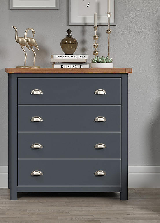 Walnut Wood Storage Stool with Seat Pad Kaleidoscope