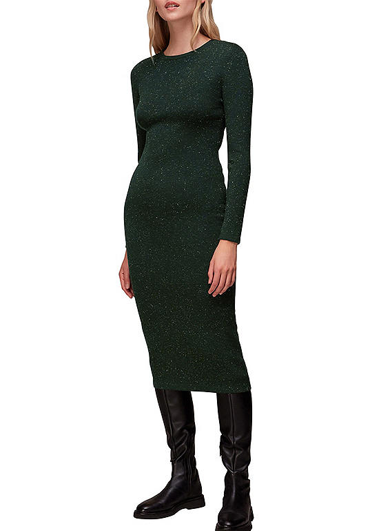 Whistles Annie Sparkle Print Midi Dress Kaleidoscope