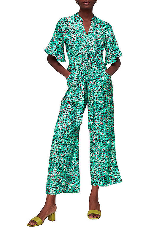 Whistles Pansy Meadow Jumpsuit Kaleidoscope