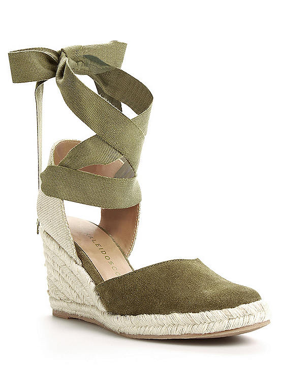Wide Fit Espadrille Wedges by Kaleidoscope Kaleidoscope