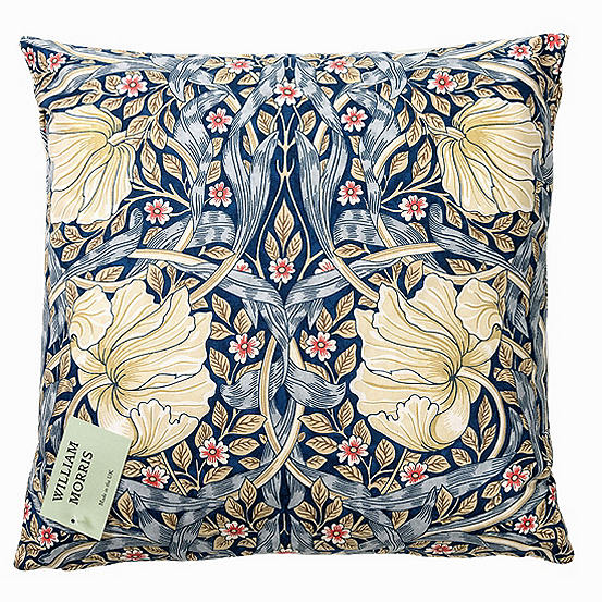 William Morris Blue Pimpernel 43 x 43 cm Feather Filled Cushion