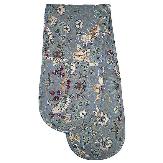 William Morris Blue Strawberry Thief Double Oven Glove