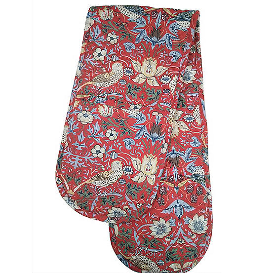 William Morris Red Strawberry Thief Double Oven Glove